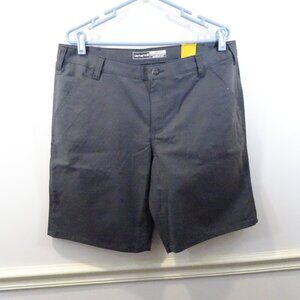 Carhartt Canvas Work Shorts 16 Gray Loose Fit Rugged Flex NEW 10" Inseam